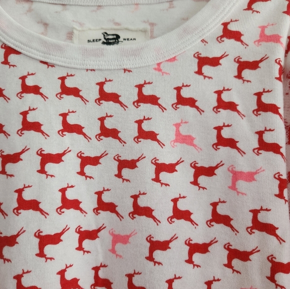 Crewcuts Girl’s Pajama Set in Prancing Reindeer Size 10 - Picture 3 of 9
